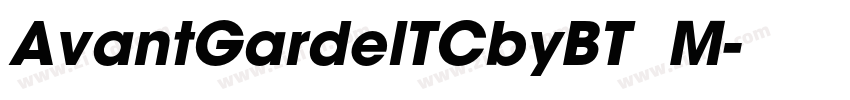 AvantGardelTCbyBT  M字体转换